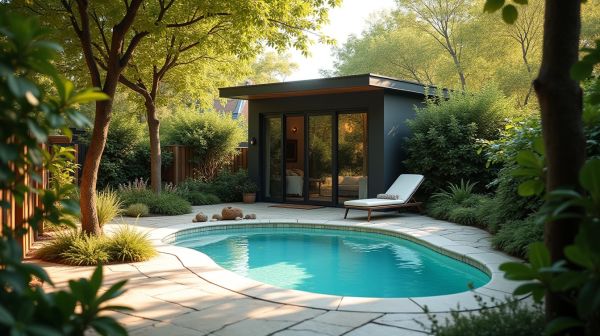 Installer une piscine coque en petit jardin sans sacrifier la terrasse