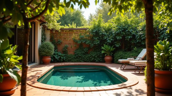 Installer une piscine coque en petit jardin sans sacrifier la terrasse