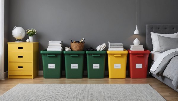 Des poubelles de chambre alliant design et fonctionnalité